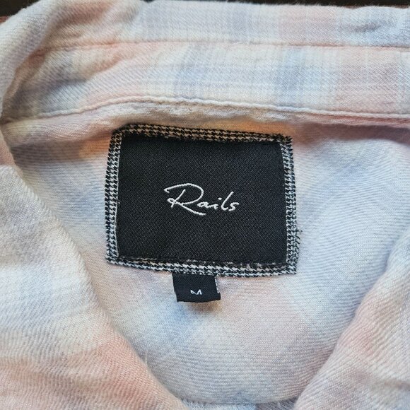 ASOT Rails Women Plaid Button-Down Shirt S Soft Fall Flannel, Clean Girl, Layeri - Picture 4 of 12